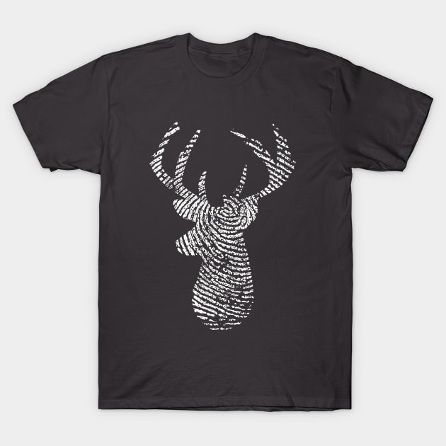 Big Buck Series: Buck Head Print T-Shirt by Jarecrow 